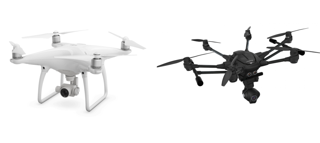 DJI Phantom 4 vs Yuneec Typhoon H